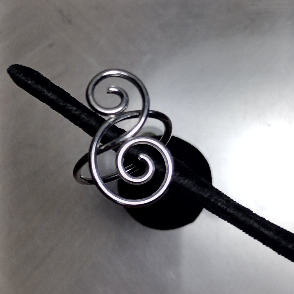 Silver Tone Adjustable Ring